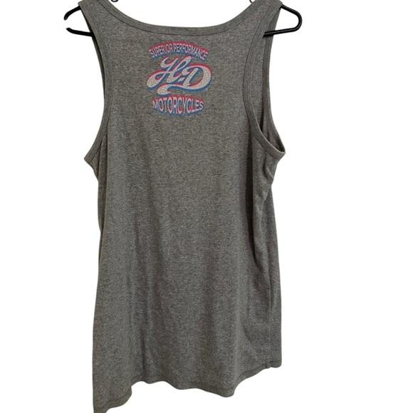 Harley Davidson Womens Grey Sleeveless Tank Top Size 1W XL - Picture 3 of 3